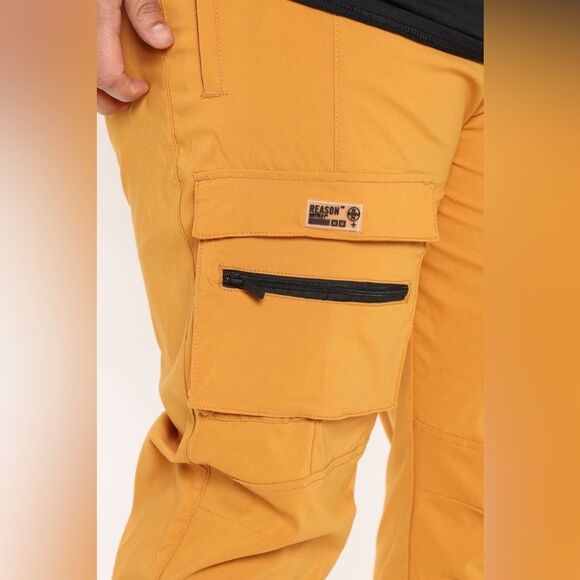 Reason Easy Nylon Cargo Pants In Timber - Picture 7 of 8